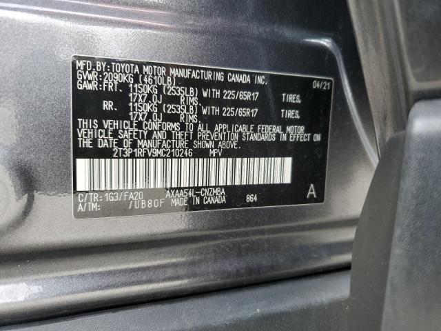 2021 TOYOTA RAV4 XLE - 2T3P1RFV9MC210246