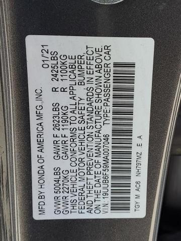 2021 ACURA TLX TECH A - 19UUB6F59MA007046