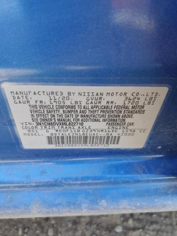 3N1CN8DVXML822710 Nissan VERSA S