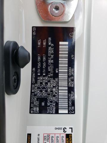 2023 TOYOTA 4RUNNER SE JTEUU5JR2P6127285