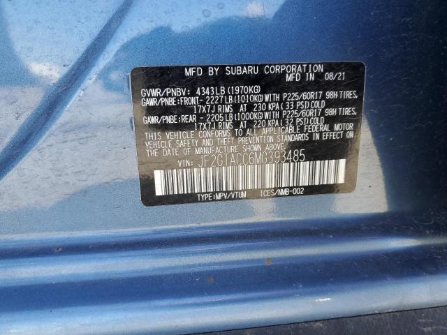 JF2GTACC6MG393485 Subaru Crosstrek Premium