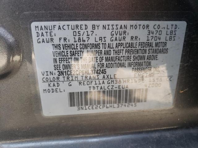 3N1CE2CP6HL374245 Nissan Versa Note S