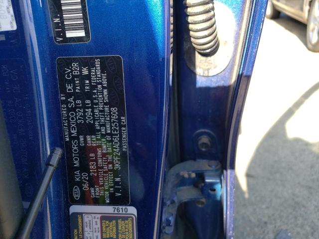 3KPF24AD6LE257608 KIA FORTE FE