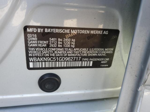 2016 BMW 550 I WBAKN9C51GD962717