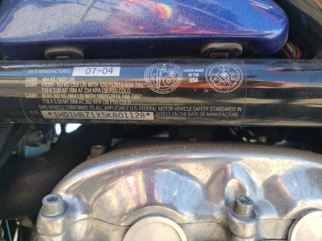2005 HARLEY-DAVIDSON VRSCB 1HD1HBZ1X5K801128