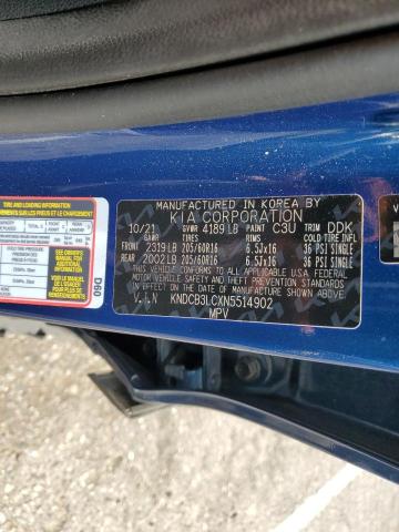KNDCB3LCXN5514902 KIA NIRO LX