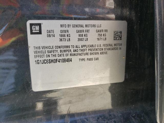 2015 CHEVROLET SONIC LT - 1G1JC6SH0F4108484