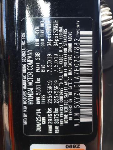 2014 Hyundai Santa Fe Sport VIN: 5XYZUDLA7EG207882 Lot: 61384114