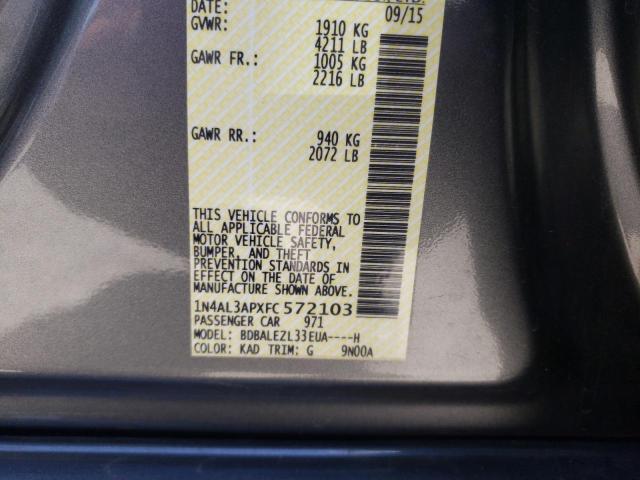 1N4AL3APXFC572103 Nissan ALTIMA 2.5