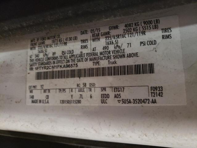 2015 FORD TRANSIT T- - 1FTYR2CM1FKA96575