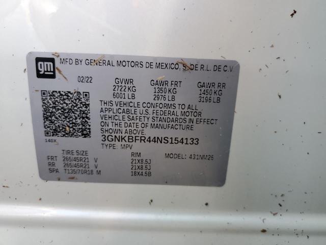 2022 CHEVROLET BLAZER PRE - 3GNKBFR44NS154133
