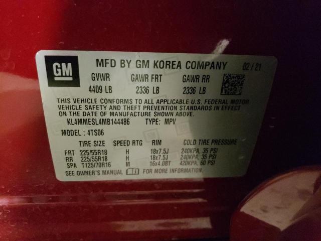 KL4MMESL4MB144486 Buick Encore Gx Select