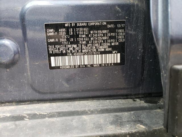 4S4BSAFCXJ3278314 Subaru Outback 2.5i Premium