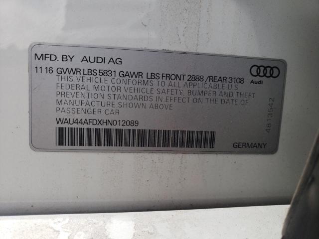 2017 AUDI A8 L QUATT - WAU44AFDXHN012089