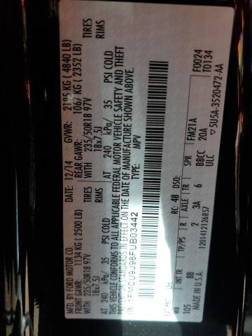 1FMCU9J98FUB03442 Ford Escape Titanium