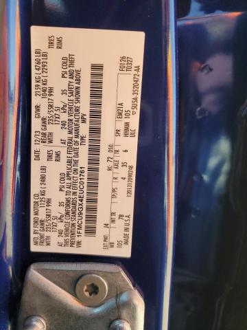 1FMCU9GX4EUC01761 Ford ESCAPE SE