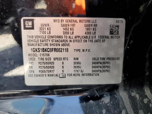 1GKS1BKC8FR662118 GMC YUKON SLT
