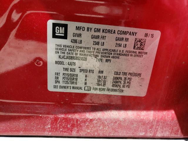 KL4CJASB9GB524528 Buick Encore