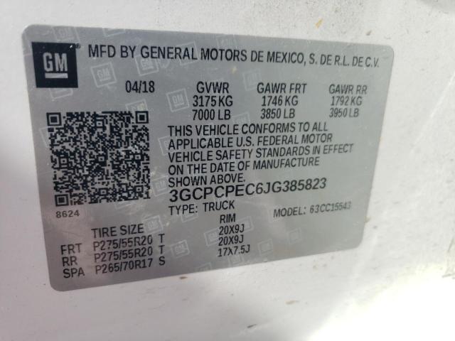 2018 CHEVROLET SILVERADO2 3GCPCPEC6JG385823