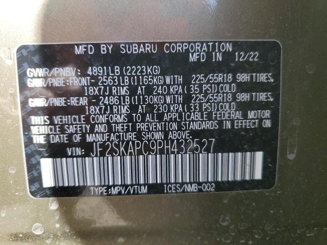 JF2SKAPC9PH432527 Subaru Forester Limited