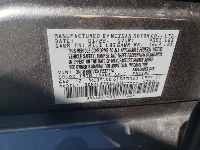3N1AB8DVXNY237114 Nissan SENTRA SR