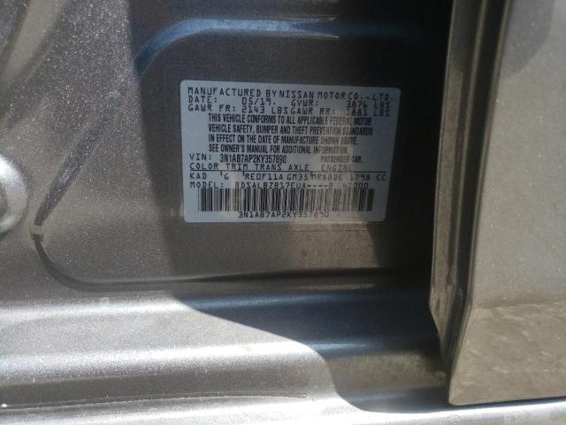 3N1AB7AP2KY357890 Nissan SENTRA S