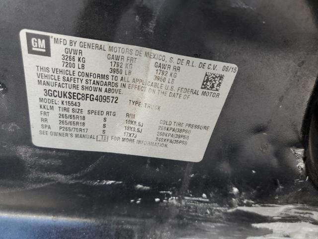 2015 CHEVROLET 1500 Z71 3GCUKSEC8FG409572