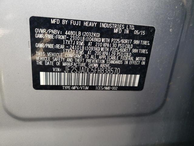 JF2SJADC5FH838570 Subaru Forester 2.5i Premium