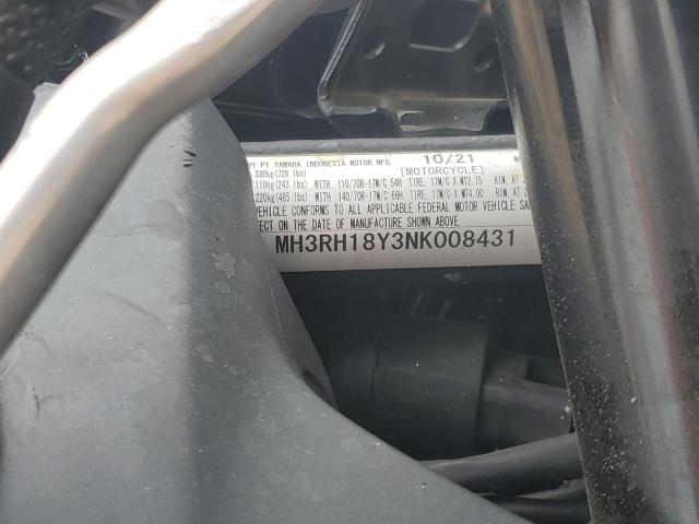 2022 YAMAHA YZFR3 A - MH3RH18Y3NK008431