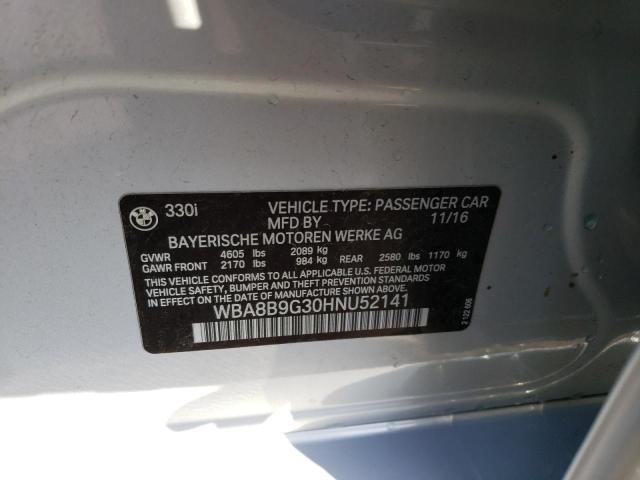 WBA8B9G30HNU52141 BMW 330 I