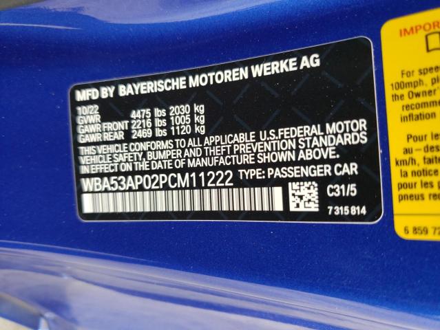 WBA53AP02PCM11222 BMW 430I