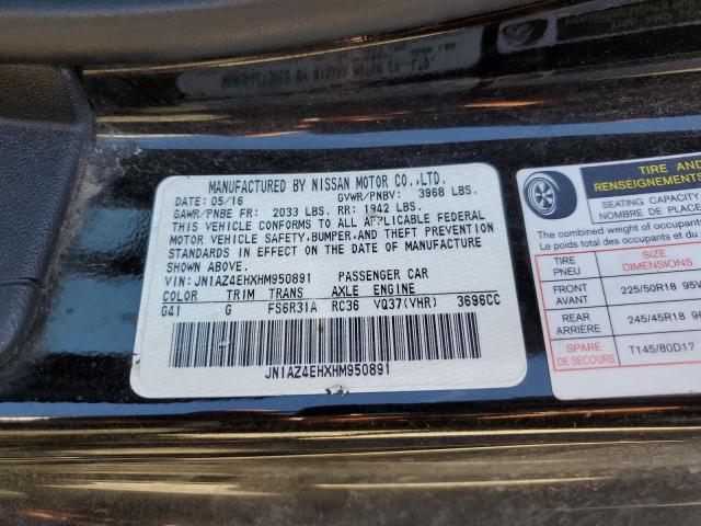 JN1AZ4EHXHM950891 Nissan 370Z BASE