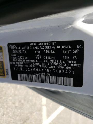 5XXGM4A76FG493471 KIA Optima Lx