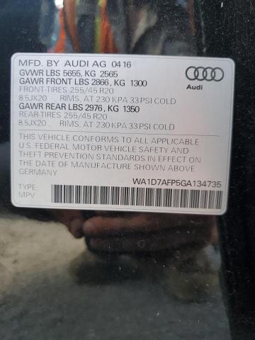 WA1D7AFP5GA134735 2016 AUDI Q5, photo no. 13