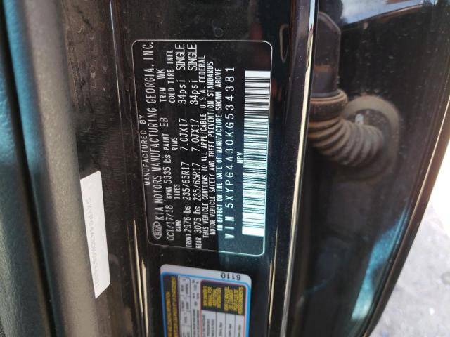 2019 KIA SORENTO L - 5XYPG4A30KG534381
