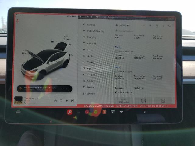 5YJYGDEE9MF143806 Tesla Model Y