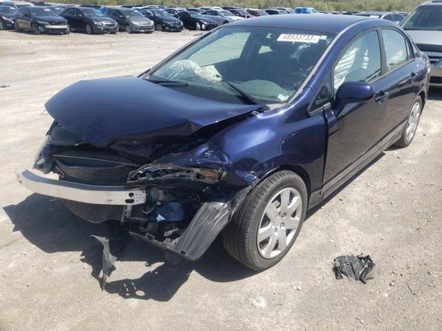 Salvage cars for sale at Cahokia Heights, IL auction: 2010 Honda Civic LX