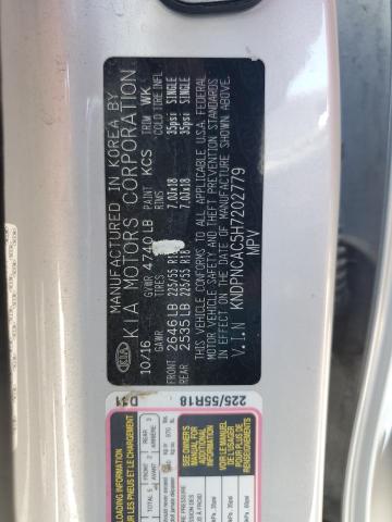 KNDPNCAC5H7202779 KIA Sportage Ex