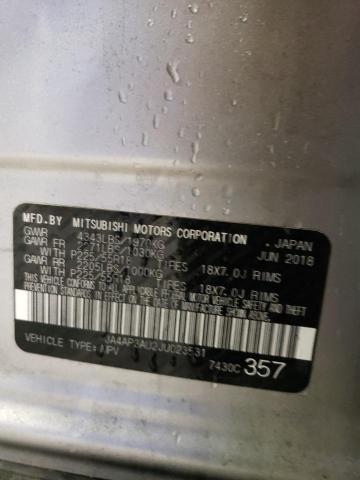 2018 MITSUBISHI OUTLANDER - JA4AP3AU2JU023531