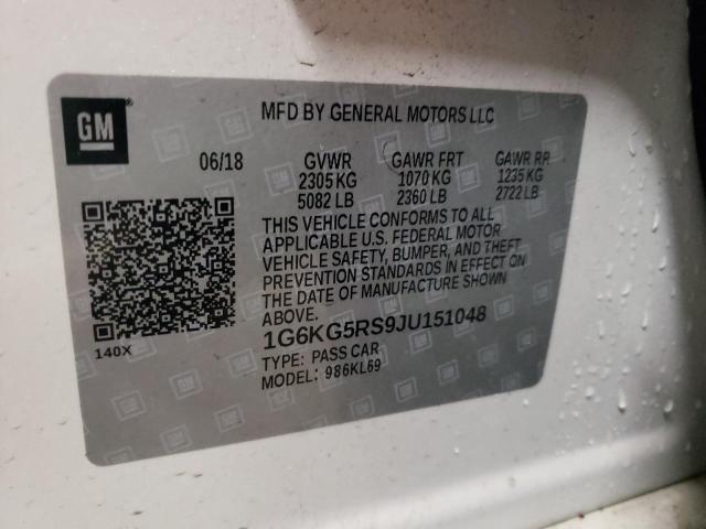 2018 CADILLAC CT6 PREMIU - 1G6KG5RS9JU151048