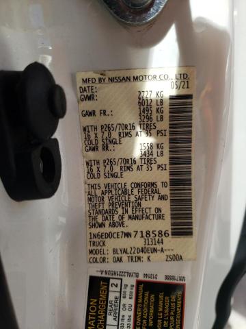 1N6ED0CE7MN718586 Nissan FRONTIER S