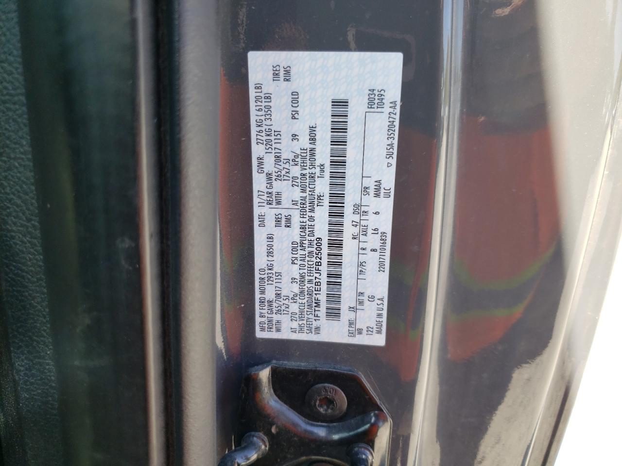 1FTMF1EB7JFB25009 FORD All Models 2018