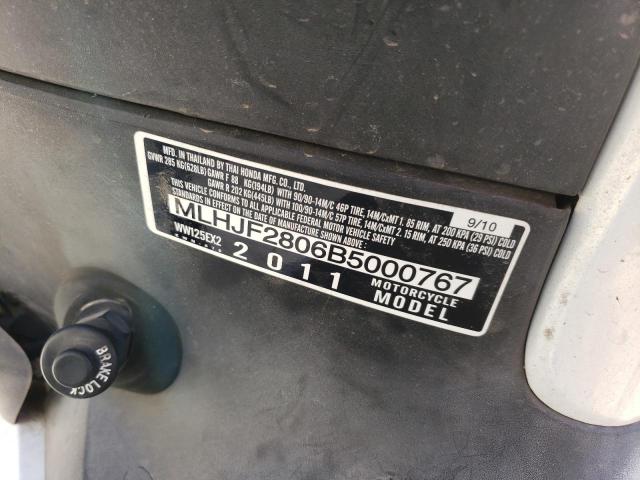 2011 HONDA PCX - MLHJF2806B5000767