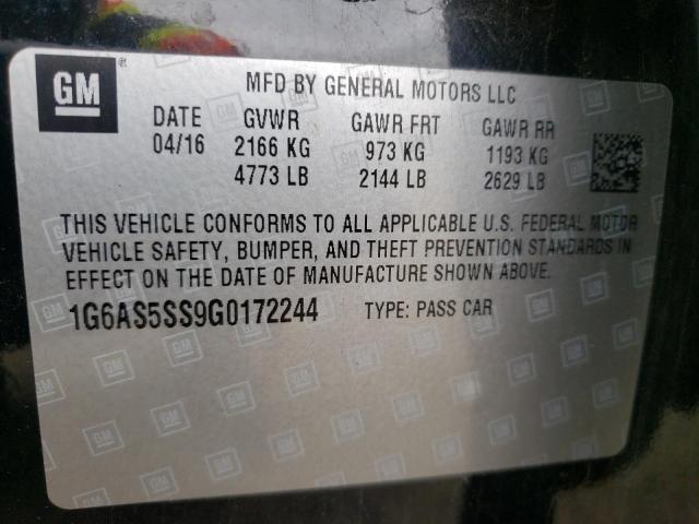 1G6AS5SS9G0172244 Cadillac Cts Performance Collection