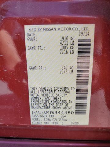 1N4AL3AP1FN344480 Nissan ALTIMA 2.5