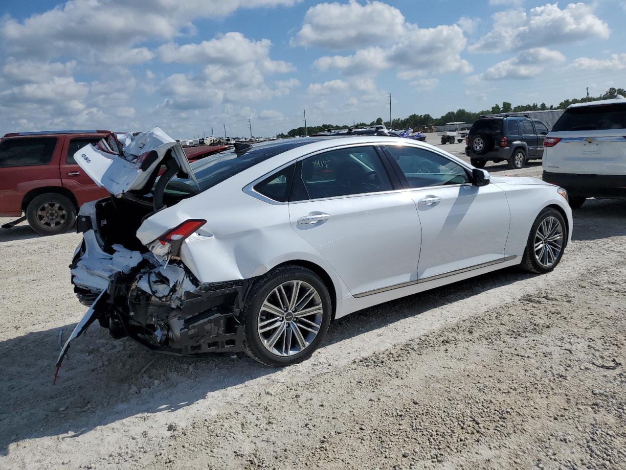 KMHGN4JE0JU226501 2018 Genesis G80 at FL - Arcadia, Copart lot 