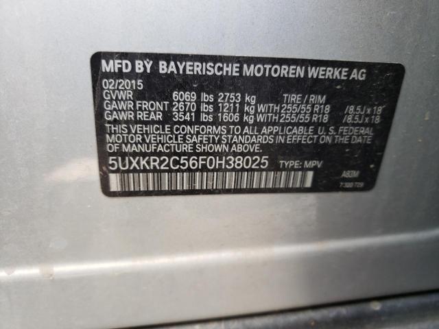 5UXKR2C56F0H38025 BMW X5 Sdrive35i
