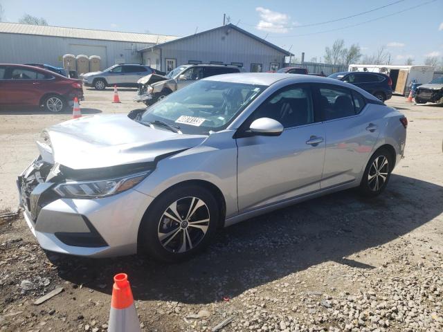 Salvage cars for sale from Copart Pekin, IL: 2021 Nissan Sentra SV