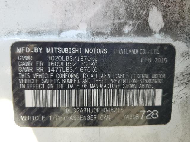 ML32A3HJ0FH045215 Mitsubishi MIRAGE DE