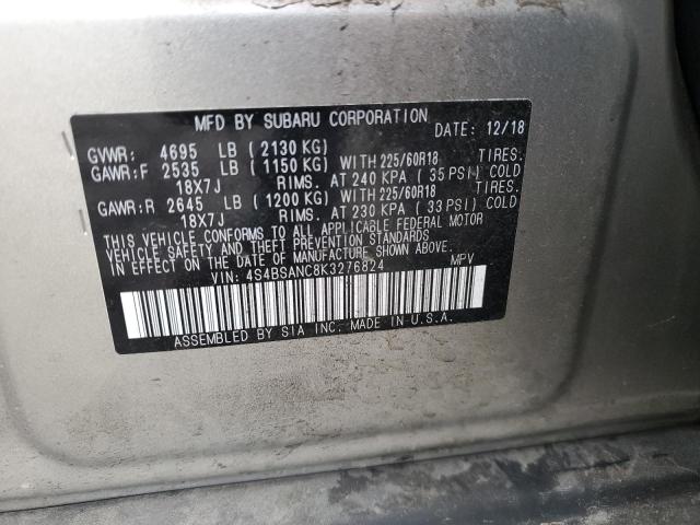 4S4BSANC8K3276824 Subaru Outback 2.5i Limited